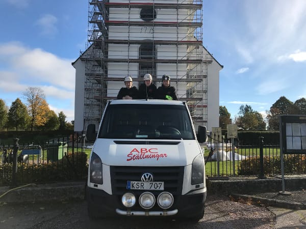 ABC Ställningar Gävle och Hedesunda kyrka